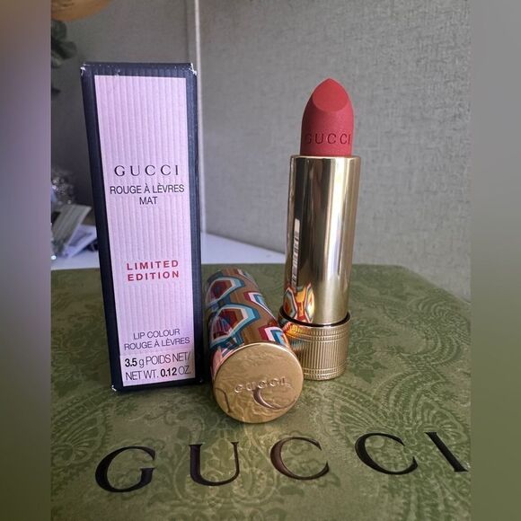 GUCCI ROUGE À LÈVRES MAT – LIMITED EDITION | JANET RUST 505 - Picture 9 of 17